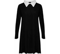 STAR FASHION Nouvelles Femmes Dames Manches Longues Col Claudine Évasée Robe Swing Top A-Ligne Plus La Taille Jersey Français | 36-54|