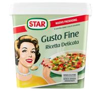 Star Gusto Fine Ricetta Delicata Préparation alimentaire pour bouillon 1000g Pack Environ 50 litres de bouillon sont obtenus