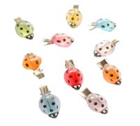 Star Hair Clips - ABS 2.4x1.5cm | Candy Color Barrettes Hair with Luminous Ladybug Design, Cute Styling, Non-slip Hairs Catch | Teens Kids Girls Party School Outdoor
