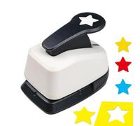 Star Hole Punch - ABS Metal 5x7.5x6.4cm 1.97x2.95x2.52in Portable Scrapbooking Cutter Shape Puncher | Craft Paper Stamp Punch Tool For Kids Students Teachers Classroom DIY Photo Albums
