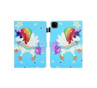 (Star Horse,Multicolor)For iPad Pro 11 (2024) Case Pattern Printing Card Slots Leather Tablet Cover - Dream Butterfly
