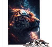 Star Hunter Tiger Game Gift Jigsaw 1000 pièces Puzzles pour Adultes Puzzle en Bois pour Enfants à partir de 12 Ans Puzzle Jeu Pratique - Décoration familiale 1000 pièces (50 x 75 cm)