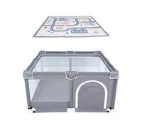 Star Ibaby Parc Bebe Pliable, Modulable, Parc Bébé Antidérapant, Parc Enfant d'Intérieur/Exterieur, Parcs Bebe, Montage et Démontage Facile et Rapide, Parc Amovible Bebe 125x125, Parc Jeux Bebe Enfant