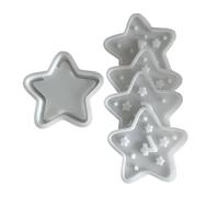 Star Jewelry Moule en silicone souple pour créer un récipient de rangement décoratif en forme d'étoile à cinq branches
