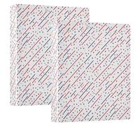 Star Line Lot de 2 classeurs à 3 anneaux en D A4 avec 200 feuilles pour enfants, fournitures scolaires, femmes et hommes