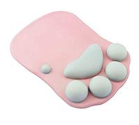 Star-link Tapis de souris de jeu ergonomique avec support de poignet, antidérapant en gel de silicone souple pour bureau Repose-poignet confortable Motif chat de dessin animé Pour ordinateur et