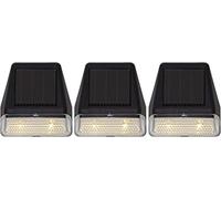Star Lot de 3 appliques murales solaires LED