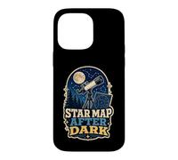 Star Map After Dark Télescope Lune Coque pour iPhone 14 Pro Max