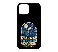 Star Map After Dark Télescope Lune Coque pour iPhone 15