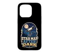 Star Map After Dark Télescope Lune Coque pour iPhone 15 Pro