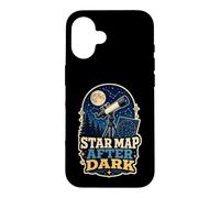 Star Map After Dark Télescope Lune Coque pour iPhone 16