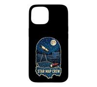 Star Map Crew Nuit d'Astronomie Télescope Observation des Coque pour iPhone 15