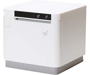 Star Micronics MC-Print3 Imprimante Thermique POS Ethernet (LAN)/USB/Lightning 3" avec CloudPRNT, Cutter et Alimentation Externe - Blanc