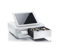 Star Micronics mPOP, BT (iOS) 8/4 White, BR 308 x 300 x 100mm, *excl. iPad, 39650190 (308 x 300 x 100mm, *excl. iPad Coins:8/6, Notes:4, Receipt:1, incl.: power cable, stand, barcode reader, paper)