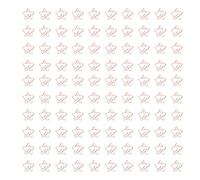 Star Moon Shape Paperclips - Coups métalliques mignons, Hold Secure pour documents et signets, utilisation de bureau et école, 100pcs avec boîte de rangement (type 2)
