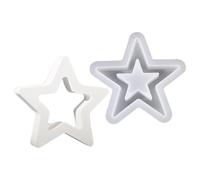 Star Mould - Silicone Star Shape Chocolate Silicones Molds | Stars Shape Chocolate Silicones Molds, Candle Making Mould, Stars Silicone Resin, Festive Candle Crafting