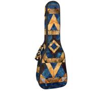 Star of David Étui rembourré pour ukulélé de concert de 58,4 cm Motif rétro vintage Étanche et durable, Multicolore 03., 25.9x9x3.1in/66x23x8cm, Organiseur de sac