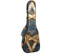 Star of David Étui rembourré pour ukulélé de concert de 58,4 cm Motif rétro vintage Étanche et durable, Multicolore 05, 25.9x9x3.1in/66x23x8cm, Organiseur de sac