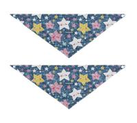 Star Of Good Dreams Bandana mignon pour chien de forme unique réglable pour garçon et fille - Accessoires mignons pour chiens et chats - Taille L