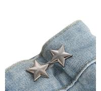 Star Pant Pin Jean Button Pins Boucle de taille réglable instantanée pour pantalon Star Serrer Pin No Sew Jean Pins Boucle réglable Extender Set