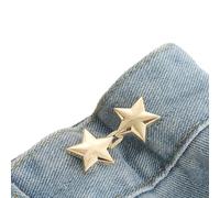Star Pant Pin Jean Button Pins Boucle de taille réglable instantanée pour pantalon Star Serrer Pin No Sew Jean Pins Boucle réglable Extender Set