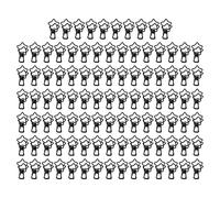 Star Paper Clips 100Pcs | Cute Metal Binder Clips for Documents/Certificates/Tickets | Small Document Clips with Strong Grip, Reusable Office Supplies (Noire)