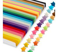 Star Paper Strips & Stars Kit origami - Couleurs arc-en-ciel, 27 nuances - 1350 pièces