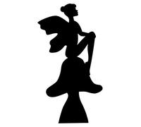 STAR PARTY étoile fête Fée Silhouette en Carton Taille réelle découpé avec Dessus de Table Mini Découpe, Multi Couleur