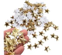 Star Patches 200PCS 0.6 Inch Iron on Stars Applique Shiny Embroidered Patches Sew on Repair for Clothes Jackets Dress Hats Shoes Backpacks DIY Accessory GoldenStar