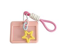 Star Photocard Porte-cartes mignon anti-perte Porte-clés Étui de protection pour cartes de bus Jolies pochettes de bus, b