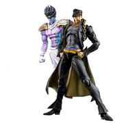 Star Platinum Lot de 2 Figurines d'action JoJo Statue Modèle Ornement de Bureau Objet de Collection Figurines Jouets en boîte 17 cm + 25 cm