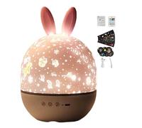 Star Projector Lamp, Rabbit Starry Projection Lamp, Adjustable Brightness Nightlight, Projection Nightlight, Kids Room Star, Bedroom Projection Lamp, Living Room Star Light, Starry Projector