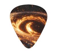 Star Ring Vortex Lot de 12 médiators de guitare imprimés avec des styles fins, moyens et épais, livrés avec un étui de rangement