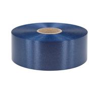 Star Ruban cadeau - 50 mm x 100 m - Imperméable - 30 couleurs en 5/10/19/31/50 mm - Ruban décoratif en plastique - Ruban en polyester pour bricoler des poinsettias et des nœuds de voiture - Bleu foncé