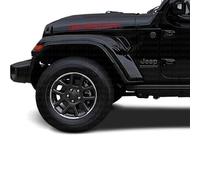 STAR SAM Autocollants 4 x 4 pour voiture latéraux compatibles avec Jeep Rubicon - Autocollants de voiture extérieur contour, classic et punisher. (Classic, noir 070)