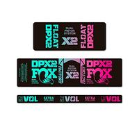 STAR SAM Autocollants compatibles avec amortisseur de vélo Fox DPX2 2021 Dégradé Tutti Frutti dégradé 1 cm