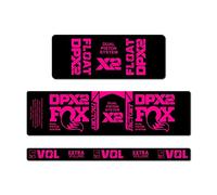 STAR SAM Autocollants compatibles avec amortisseur de vélo Fox DPX2 2021 Rose fluorescent 1 cm