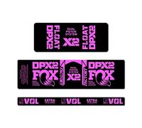 STAR SAM Autocollants compatibles avec amortisseur de vélo Fox DPX2 2021 Violet 1 cm