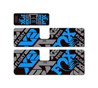 STAR SAM Autocollants compatibles avec amortisseur de vélo Fox Float X2 2021 Bleu clair 1 cm