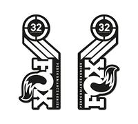 STAR SAM Autocollants compatibles avec fourche de vélo Fox 32 Performance 29" Blanc 1 cm