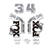 STAR SAM Autocollants compatibles avec fourche de vélo Fox 34 Factory Step Cast 2022 Noir 1 cm