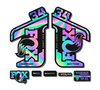 STAR SAM Autocollants compatibles avec fourche de vélo Fox 34 Rhythm 2021 Holographique 1 cm