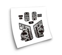 STAR SAM Autocollants compatibles avec fourche de vélo Fox 36 Performance Elite 2021 Argent métallisé 1 cm