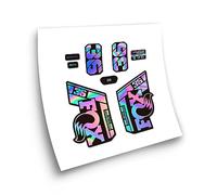 STAR SAM Autocollants compatibles avec fourche de vélo Fox 36 Performance Elite 2021 Holographique 1 cm