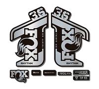STAR SAM Autocollants compatibles avec fourche de vélo Fox 36 Rhythm 2021 chromé miroir 1 cm
