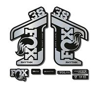 STAR SAM Autocollants compatibles avec fourche de vélo Fox 38 Rhythm 2021 chromé miroir 1 cm