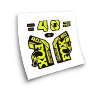 STAR SAM Autocollants compatibles avec fourche de vélo Fox 40 Heritage Collection 2021 Jaune fluorescent 1 cm