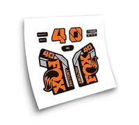 STAR SAM Autocollants compatibles avec fourche de vélo Fox 40 Heritage Collection 2021 Orange 1 cm