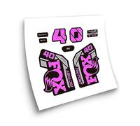 STAR SAM Autocollants compatibles avec fourche de vélo Fox 40 Heritage Collection 2021 Violet 1 cm