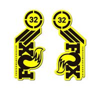 STAR SAM Autocollants compatibles avec fourche vélo Fox 32 Performance 29'' mod-2 jaune 1 cm